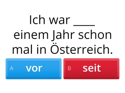 seit oder vor