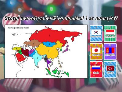 Asia - harta politică, așezări umane și diversitatea populației