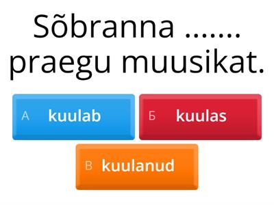 Grammatika kordamine teemal "MUUSIKA"