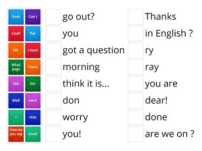 Classroom language 