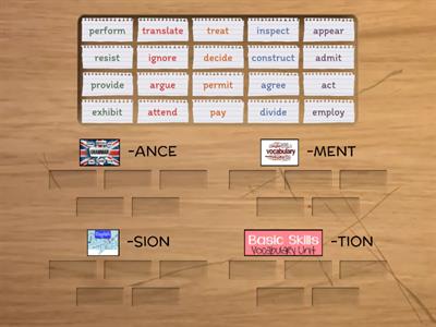 FORM NOUNS FROM VERBS