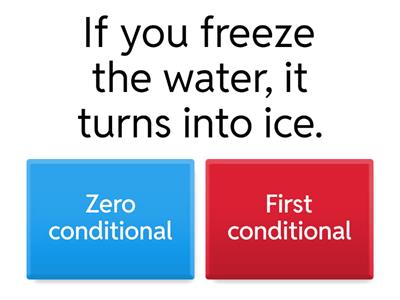 Zero and First Conditional