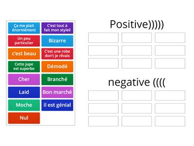 La mode opinion positive et negative 