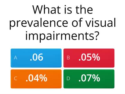 Visual Impairments