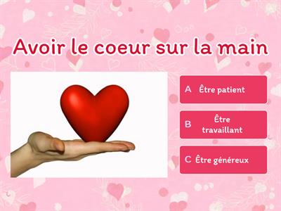 Expressions avec le mot coeur