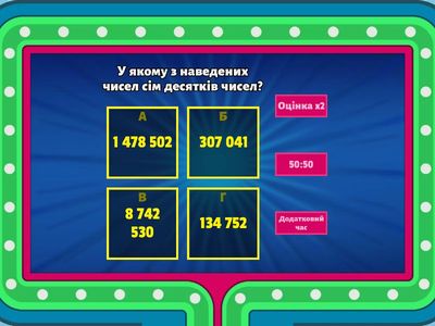 Тест натуральні числа 5 кл.