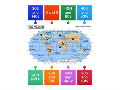 Longitude and Latitude Practice