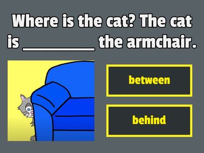 in front of+behind+between