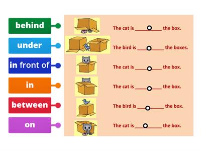 Prepositions of place