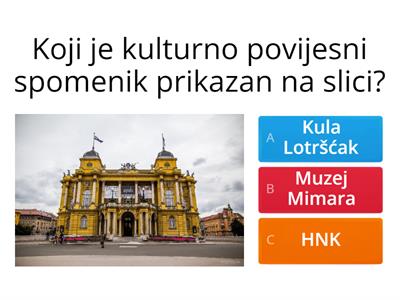 prošlost grada Zagreba - 3.razred