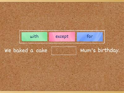 Prepositions with Special Uses-of,for,with,except etc.2