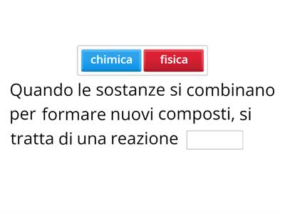 Le reazioni chimiche