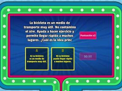 Idea principal y secundaria