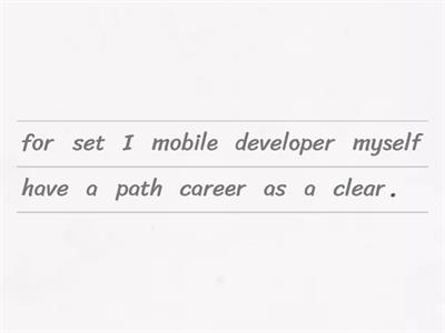 Carreer plan for a developer - A2