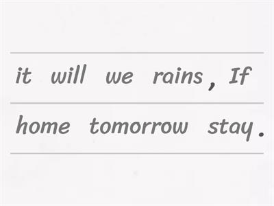 unjumble conditionals
