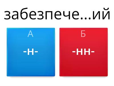 -н-, -нн- у прикметниках 6 клас