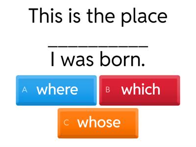 3C, Relative pronouns (who, which, that, where), English File A2 