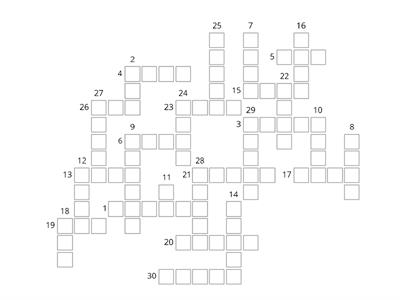 Irregular verbs 6 - crossword