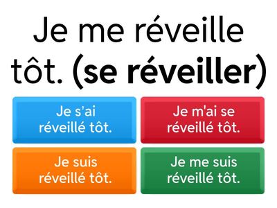 Passé Composé avec verbes pronominaux