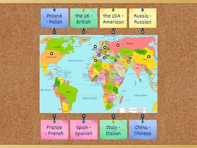 GoGetter 1 - Unit 1.3 - Countries and nationalities on the map