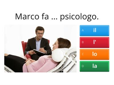 Articoli determinativi e lavoro