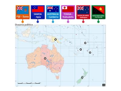 MAPA POLÍTICO OCEANÍA