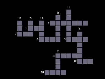 Regular and Irregular verbs - Past Simple Crossword