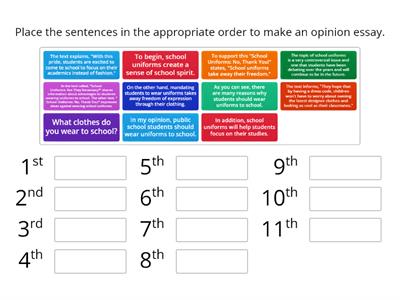 Opinion Paragraph