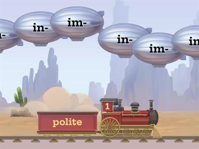 Balloon Pop Prefix un-, mis-, in-, dis-