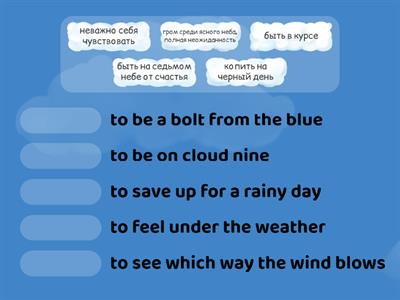 spotlight 8 5D weather idioms