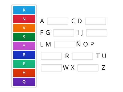 ¿Qué letras faltan?