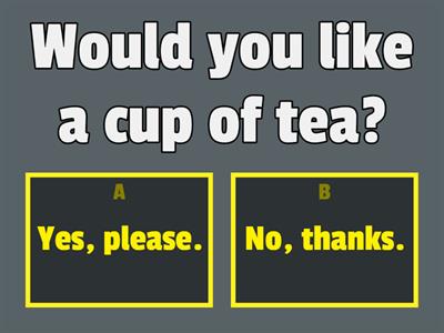 Would you like...? - English Globe