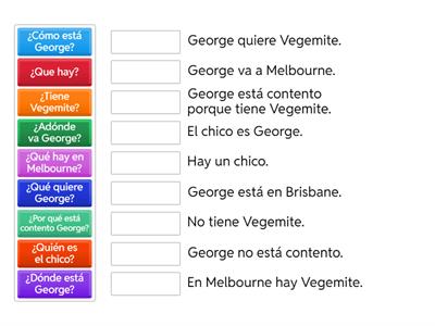 Y2 George Quiere Vegemite
