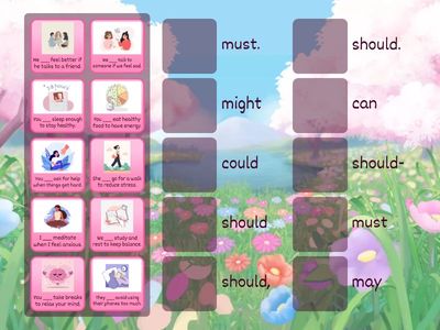 Mental Health & Modal Verbs Match