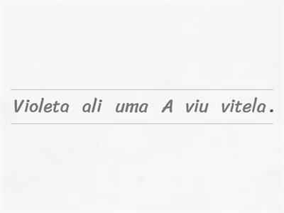 Escreve as frases letra v