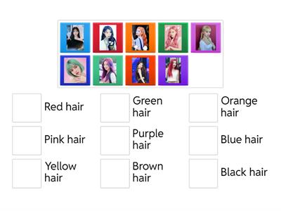 Hair color Kpop girl