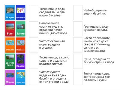 Сушата и водата на Земята