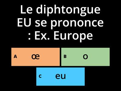 Les combinaisons de voyelles