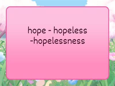 word-formation(negative morphemes)