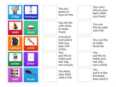 GET READY FOR FLYERS - UNIT 1 - MATCHING