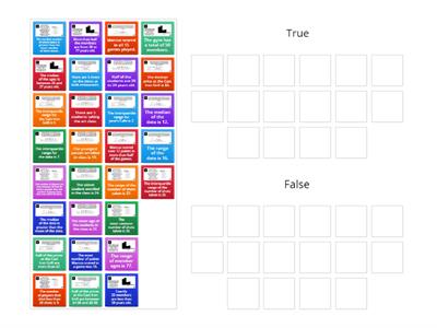 Data Analysis: True/False