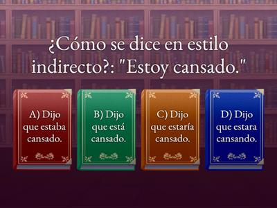  Estilo indirecto (-imperativo)