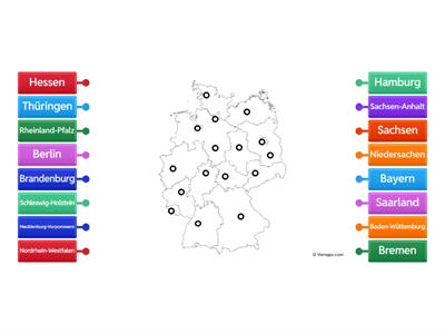 German states labelled digram