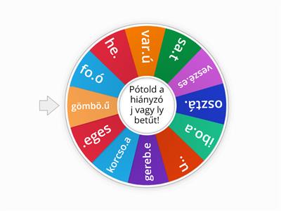 Helyesírás ly, j gyakorlása 2.osztály