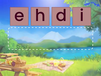 Spelling Words jumble