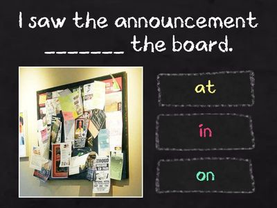 Prepositions of Place (At, In, On)