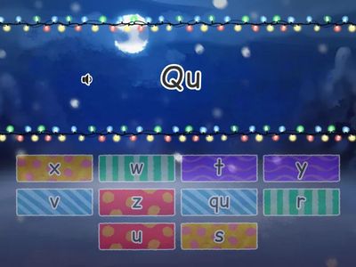 Capital and Lowercase Letters Match Q-Z