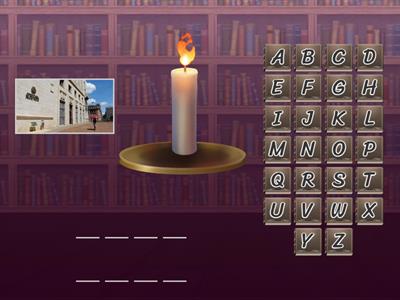 HANGMAN - PLACES FROM MEMORY GAME