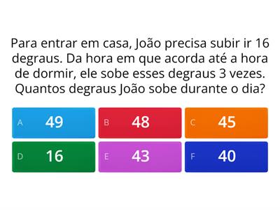 Problemas Matemáticos 4° ano