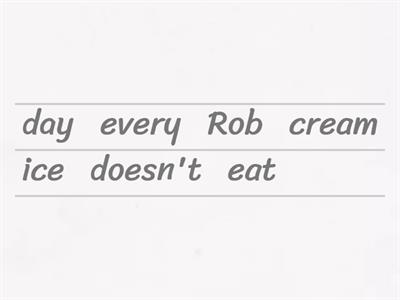 Present simple negative, interrogative